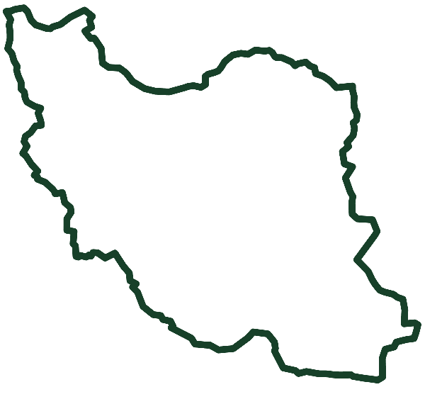 نقشهٔ ایران با مرز بیرونی